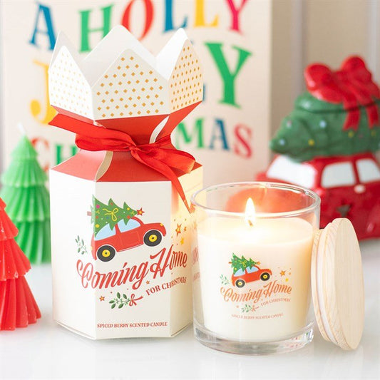 Coming Home for Christmas Spiced Berry Candle - Scents & Gifts UK
