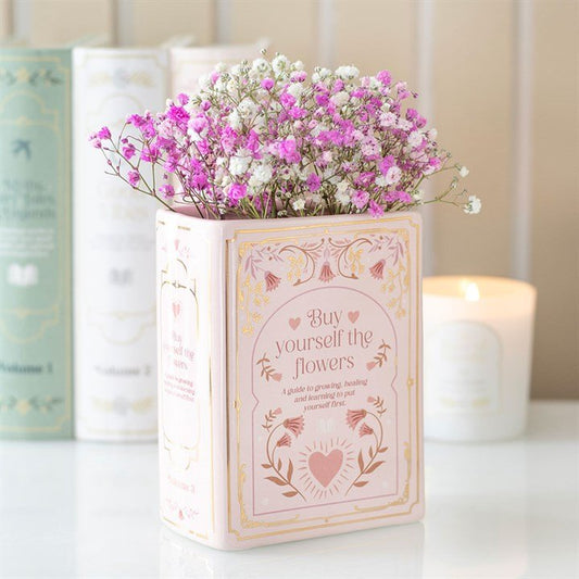Pink Book Shaped Vase - Scents & Gifts UK