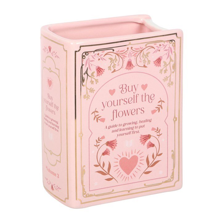 Pink Book Shaped Vase - Scents & Gifts UK
