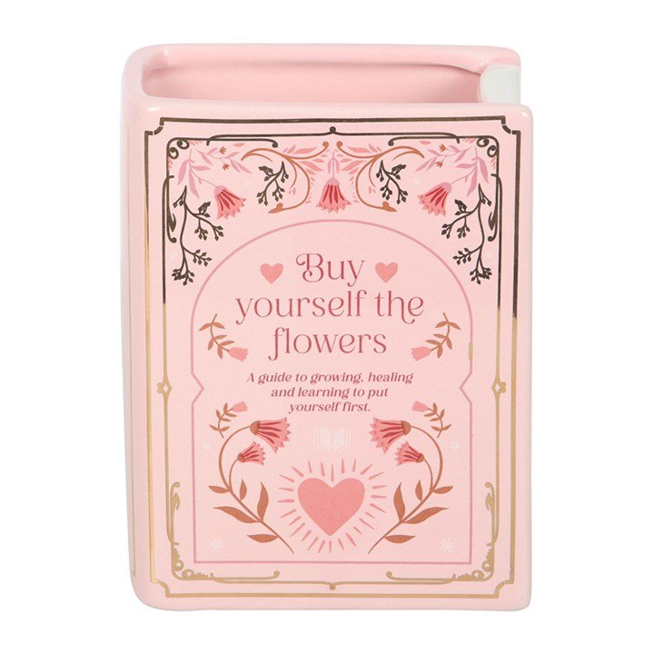 Pink Book Shaped Vase - Scents & Gifts UK