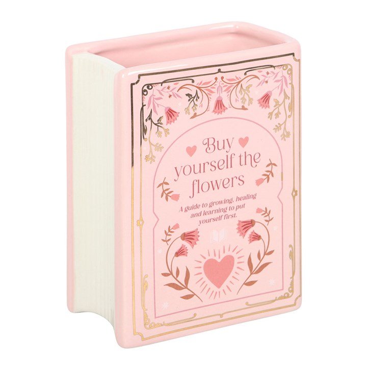 Pink Book Shaped Vase - Scents & Gifts UK
