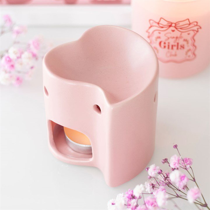Pink Heart Oil Burner - Scents & Gifts UK
