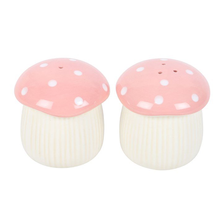 Pink Mushroom Salt and Pepper Shakers - Scents & Gifts UK