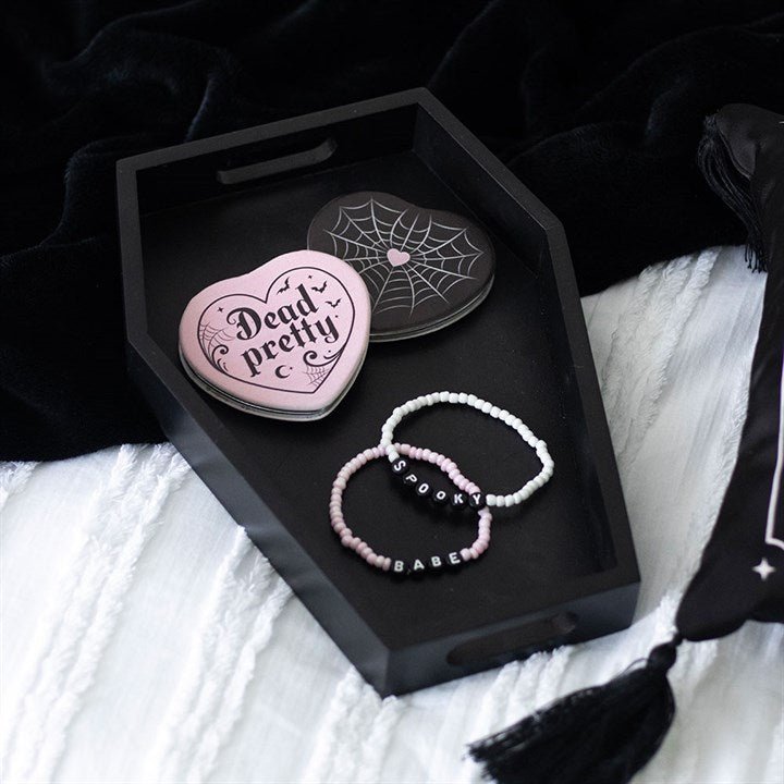 Plain Black Coffin Trinket Tray - Scents & Gifts UK