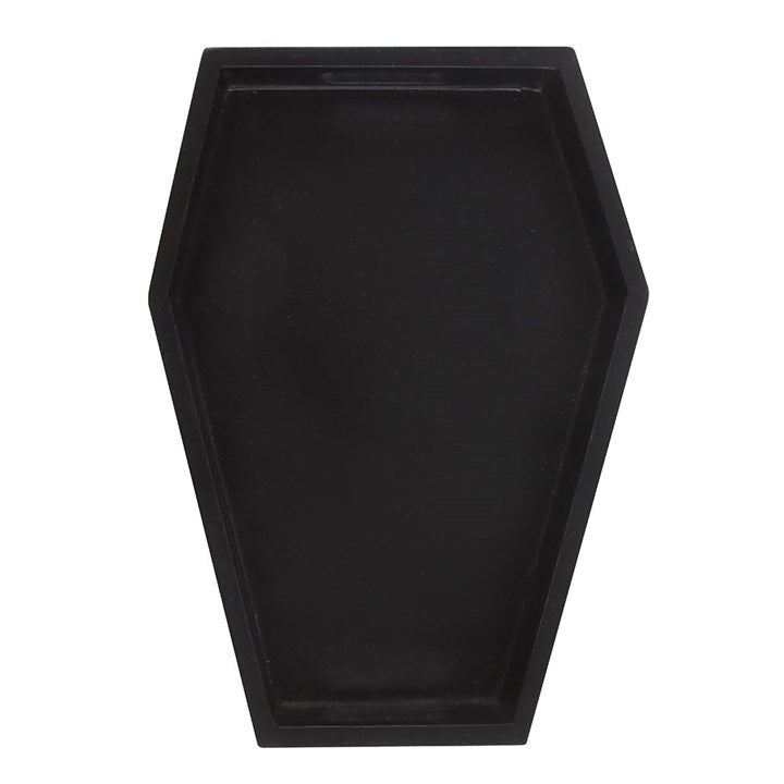Plain Black Coffin Trinket Tray - Scents & Gifts UK