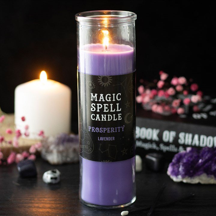Prosperity Lavender Magic Spell Tube Candle - Scents & Gifts UK