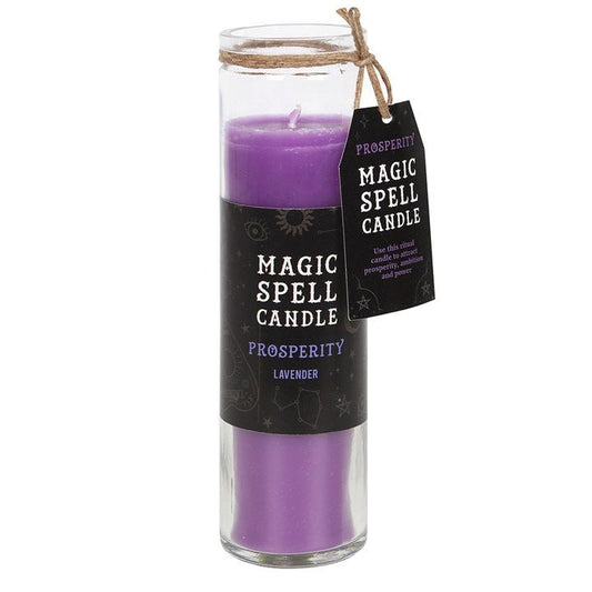 Prosperity Lavender Magic Spell Tube Candle - Scents & Gifts UK