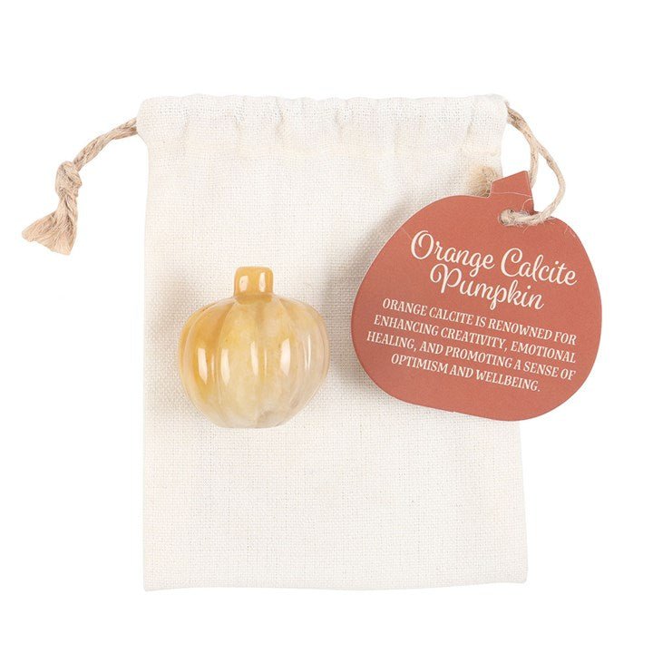 Pumpkin Shaped Orange Calcite Crystal - Scents & Gifts UK