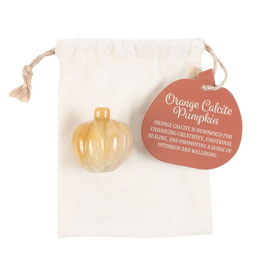 Pumpkin Shaped Orange Calcite Crystal - Scents & Gifts UK