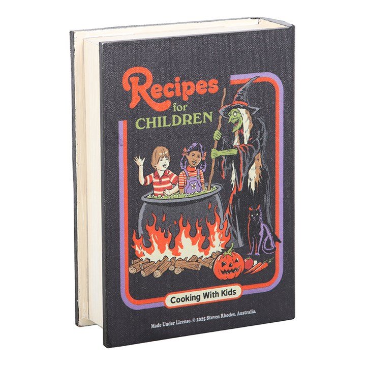 Recipes for Children Book Shaped Storage Box by Steven Rhodes - Scents & Gifts UK