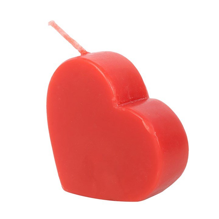 Red Love Heart Shaped Valentine's Day Candle - Scents & Gifts UK