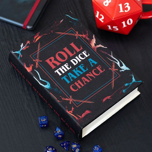 Roll the Dice, Take a Chance Book Shaped Storage Box - Scents & Gifts UK