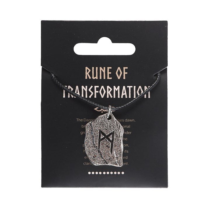 Rune of Transformation Viking Cord Necklace - Scents & Gifts UK