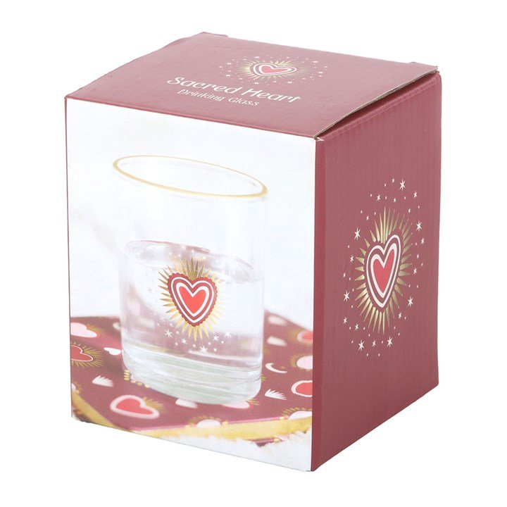 Sacred Heart Drinking Glass - Scents & Gifts UK