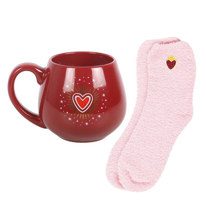 Sacred Heart Mug and Socks Set - Scents & Gifts UK