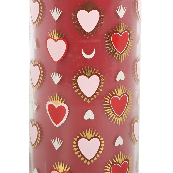 Sacred Heart Print Black Fig Tube Candle - Scents & Gifts UK