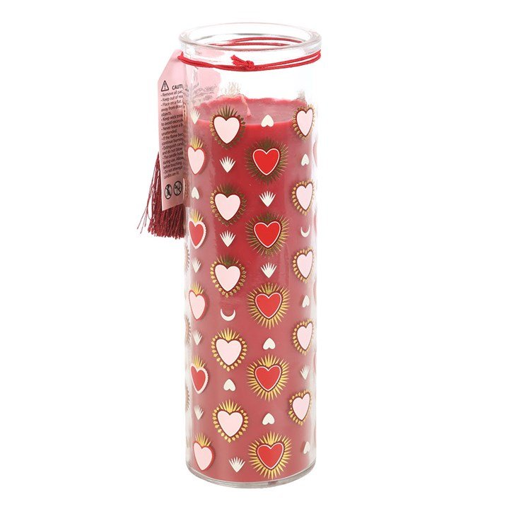 Sacred Heart Print Black Fig Tube Candle - Scents & Gifts UK