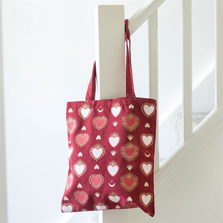 Sacred Heart Print Tote Bag - Scents & Gifts UK
