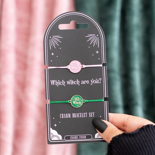 Set of 2 Good Witch and Bad Witch Bracelets - Scents & Gifts UK