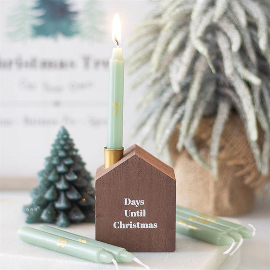 Set of 24 Mini Advent Candles with Holder - Scents & Gifts UK