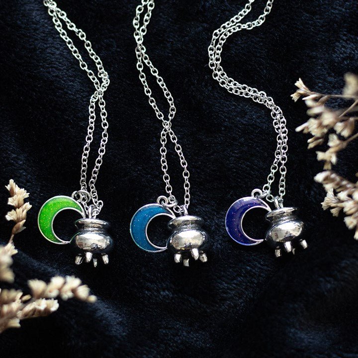 Set of 3 Coven Sisters Cauldron Charm Necklaces - Scents & Gifts UK