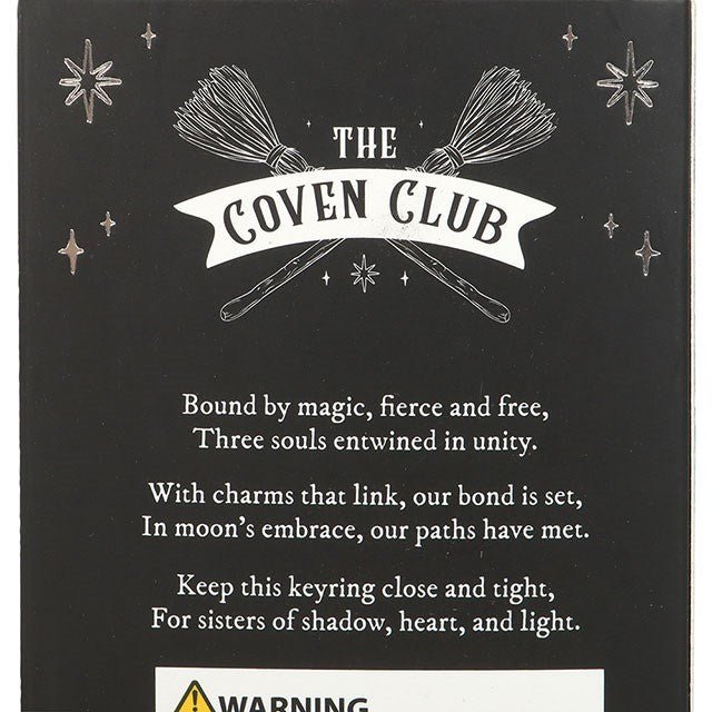 Set of 3 Coven Sisters Witch Hat Keyrings - Scents & Gifts UK