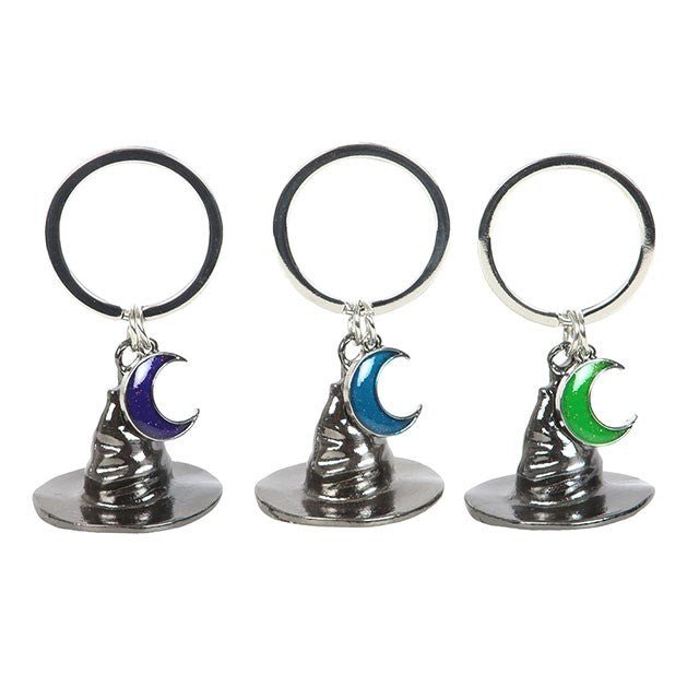 Set of 3 Coven Sisters Witch Hat Keyrings - Scents & Gifts UK