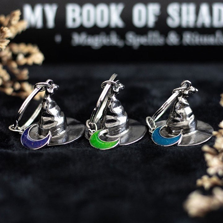 Set of 3 Coven Sisters Witch Hat Keyrings - Scents & Gifts UK