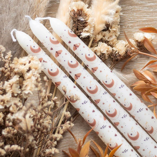 Set of 3 Harvest Moon Taper Candles - Scents & Gifts UK