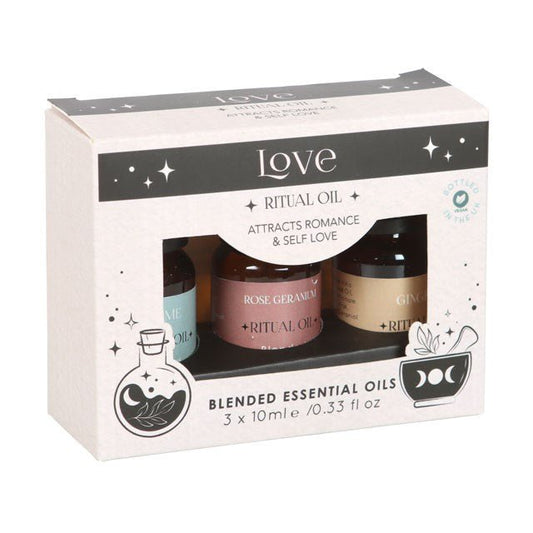 Set of 3 Love Ritual Blended Essential Oils - Scents & Gifts UK