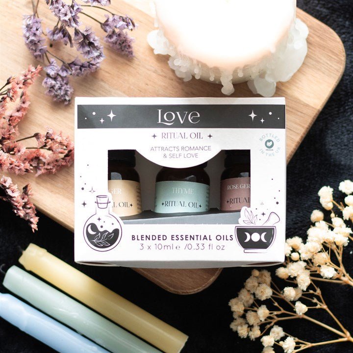 Set of 3 Love Ritual Blended Essential Oils - Scents & Gifts UK