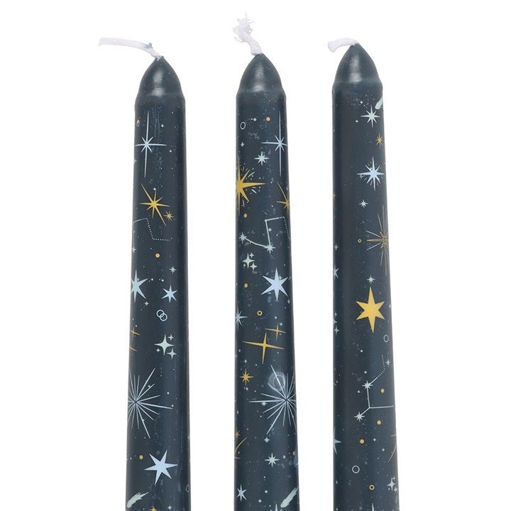 Set of 3 Starry Night Taper Candles - Scents & Gifts UK