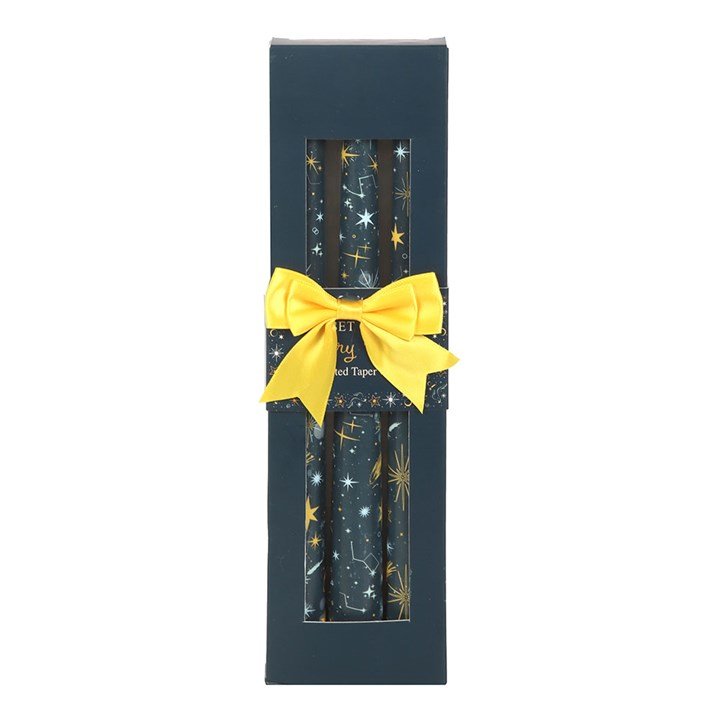 Set of 3 Starry Night Taper Candles - Scents & Gifts UK