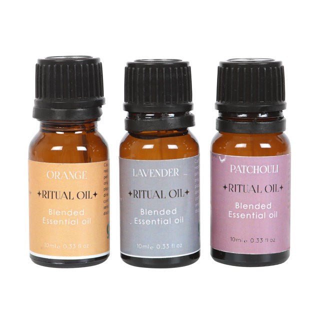 Set of 3 Stress Less Ritual Blended Essential Oils - Scents & Gifts UK