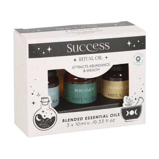 Set of 3 Success Ritual Blended Essential Oils - Scents & Gifts UK