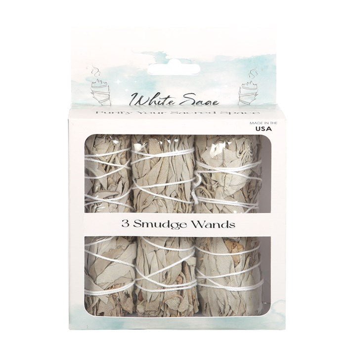 Set of 3 White Sage Smudge Wands - Scents & Gifts UK