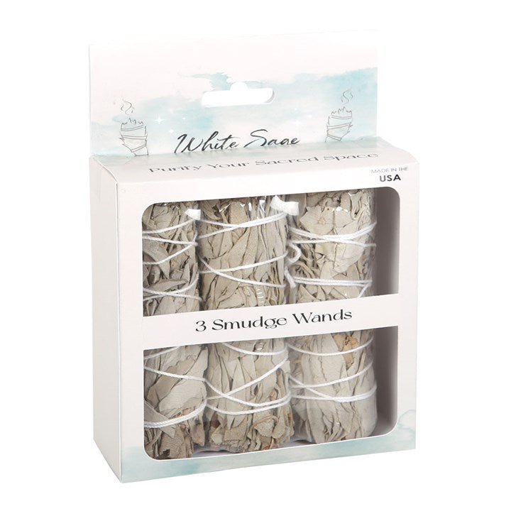 Set of 3 White Sage Smudge Wands - Scents & Gifts UK