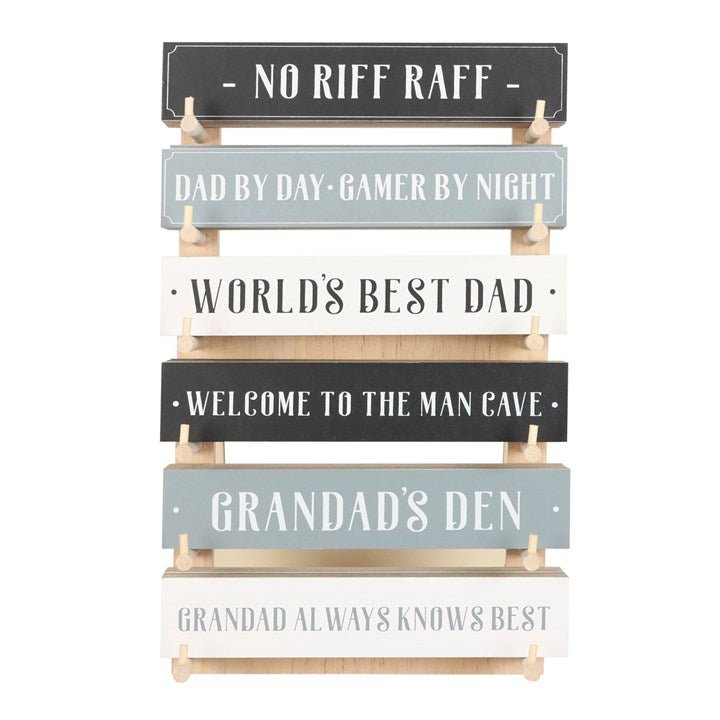 Set of 36 Block Signs for Him on Display - Scents & Gifts UK