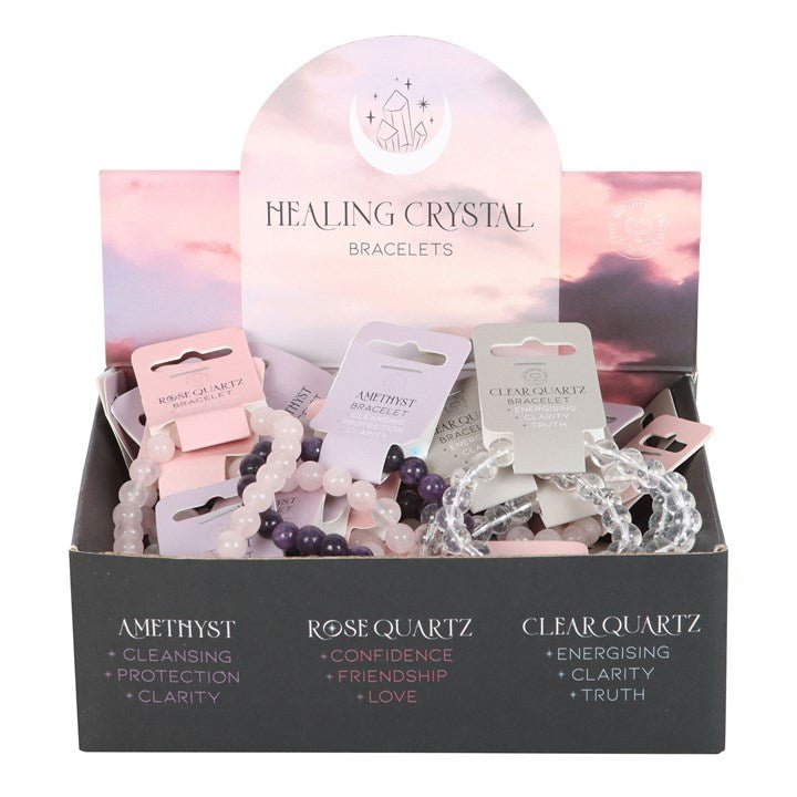 Set of 36 Healing Crystal Bracelets - Scents & Gifts UK