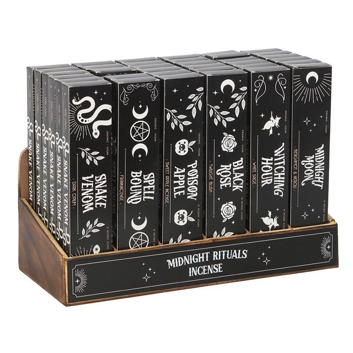 Set of 36 Midnight Rituals Incense Sticks in Display - Scents & Gifts UK