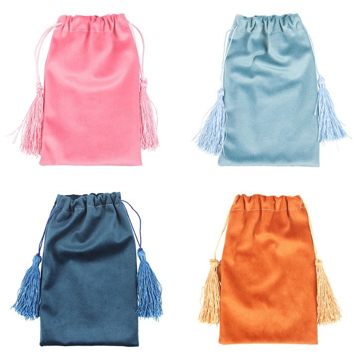 Set of 4 Tarot Velvet Drawstring Bags - Scents & Gifts UK
