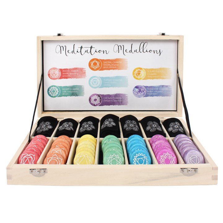 Set of 42 Chakra Meditation Stones - Scents & Gifts UK