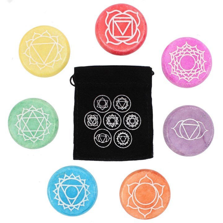 Set of 42 Chakra Meditation Stones - Scents & Gifts UK