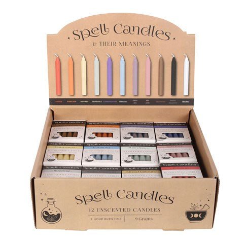 Set of 48 Spell Candle Packs in Display - Scents & Gifts UK
