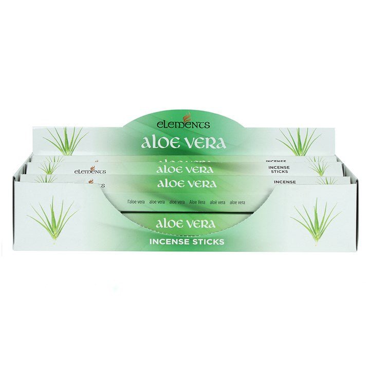 Set of 6 Packets of Elements Aloe Vera Incense Sticks - Scents & Gifts UK