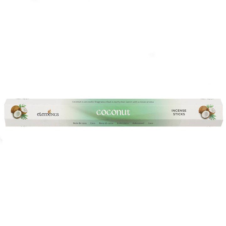 Set of 6 Packets of Elements Coconut Incense Sticks - Scents & Gifts UK