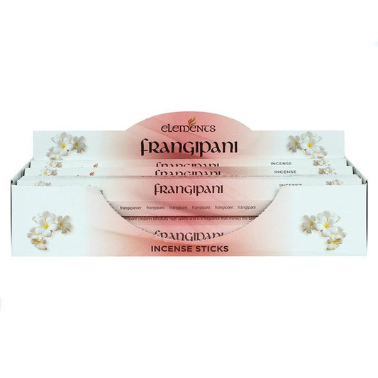 Set of 6 Packets of Elements Frangipani Incense Sticks - Scents & Gifts UK