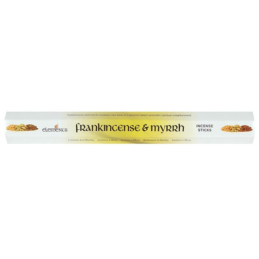 Set of 6 Packets of Elements Frankincense and Myrrh Incense Sticks - Scents & Gifts UK