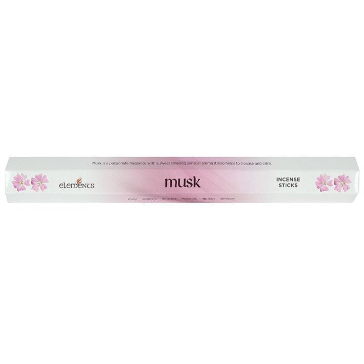 Set of 6 Packets of Elements Musk Incense Sticks - Scents & Gifts UK