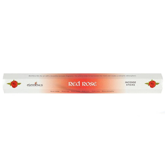 Set of 6 Packets of Elements Red Rose Incense Sticks - Scents & Gifts UK